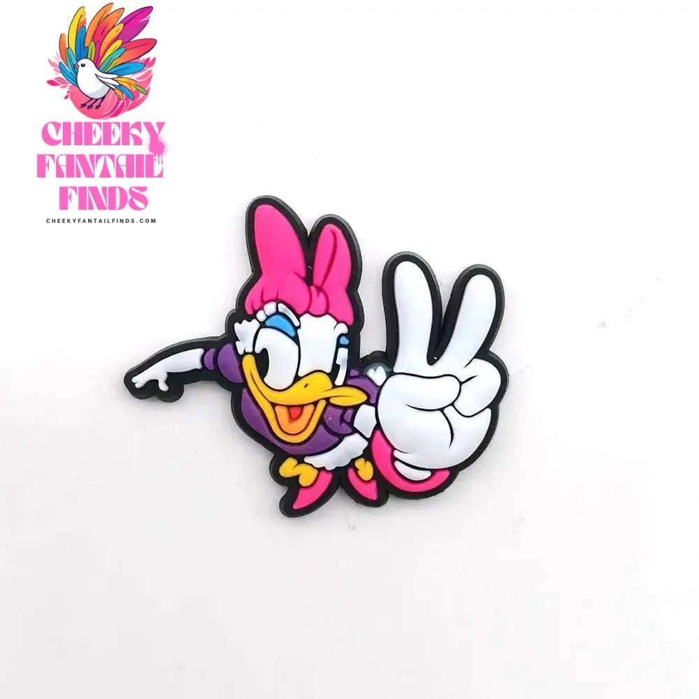 Mickey Minnie Donald Shoe Charms for Clogs Sandals Decoration Shoe Accessories Charms for Friends Gifts Cheeky Fantail Finds
