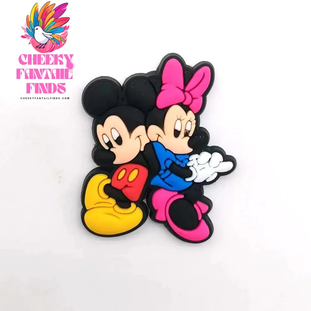Mickey Minnie Donald Shoe Charms for Clogs Sandals Decoration Shoe Accessories Charms for Friends Gifts Cheeky Fantail Finds