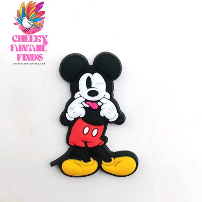 Mickey Minnie Donald Shoe Charms for Clogs Sandals Decoration Shoe Accessories Charms for Friends Gifts Cheeky Fantail Finds