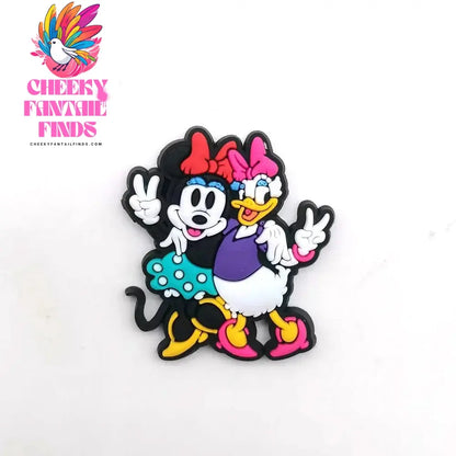Mickey Minnie Donald Shoe Charms for Clogs Sandals Decoration Shoe Accessories Charms for Friends Gifts Cheeky Fantail Finds
