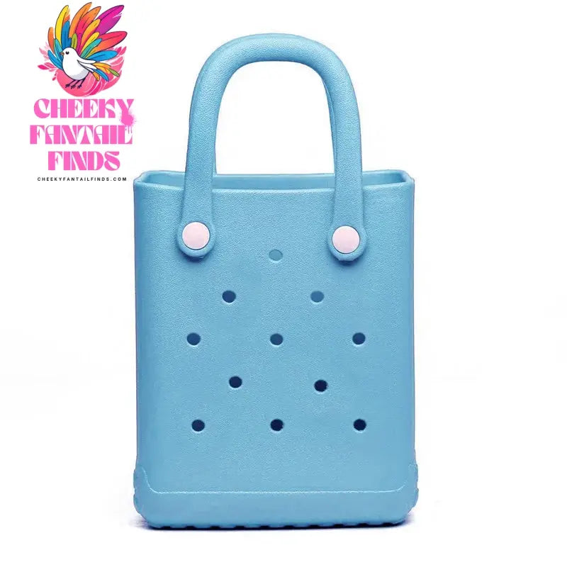 Mini Beach Bag Summer EVA DIY Waterproof Beach Basket Picnic OutdoorTravel Tote Handbag Swimming Vacation Shopping Shoulder Bags - Cheeky Fantail Finds