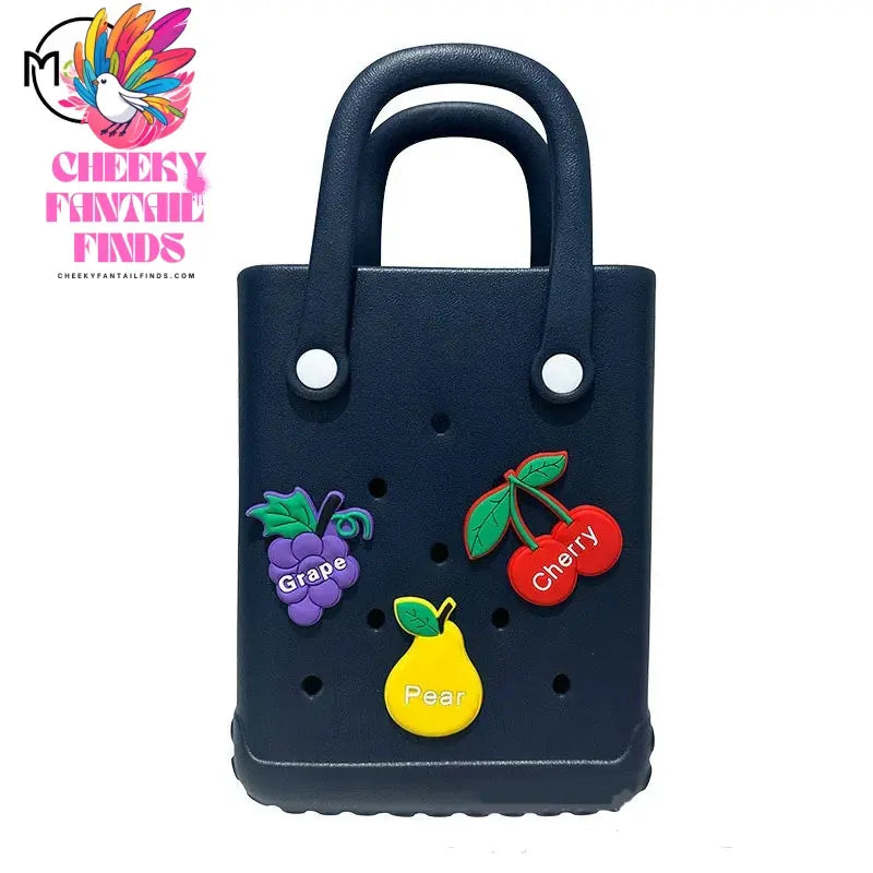Mini Beach Bag Summer EVA DIY Waterproof Beach Basket Picnic OutdoorTravel Tote Handbag Swimming Vacation Shopping Shoulder Bags - Cheeky Fantail Finds