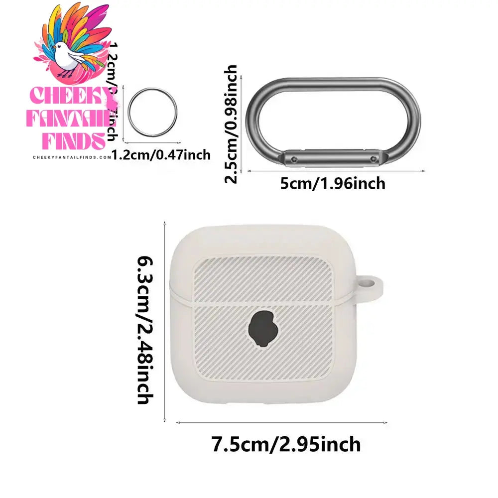 Mini Earphone Protective Case Silicone Waterproof Shockproof Earbuds Case with Carabiner Clip Carrying Case for Skull candy Mod Cheeky Fantail Finds