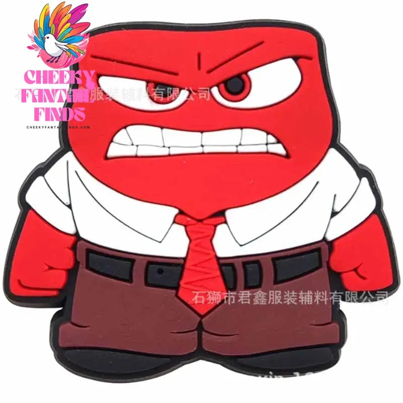 Miniso Kawaii Inside Out 2 Shoe Buckle Funny DIY Sandals Shoe Accessories PVC Shoe Charm For Party Favor Gift Idea Cheeky Fantail Finds