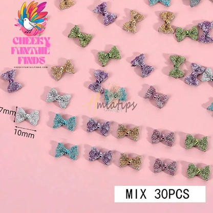 Mix 3D Nail Art Punk Silver Pearl Shape Gothic Design Luxury Charms Manicure Tips Rhinestones Decoration Cheeky Fantail Finds