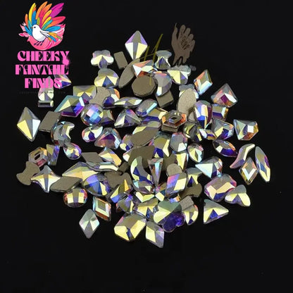 Mix 3D Nail Art Punk Silver Pearl Shape Gothic Design Luxury Charms Manicure Tips Rhinestones Decoration Cheeky Fantail Finds