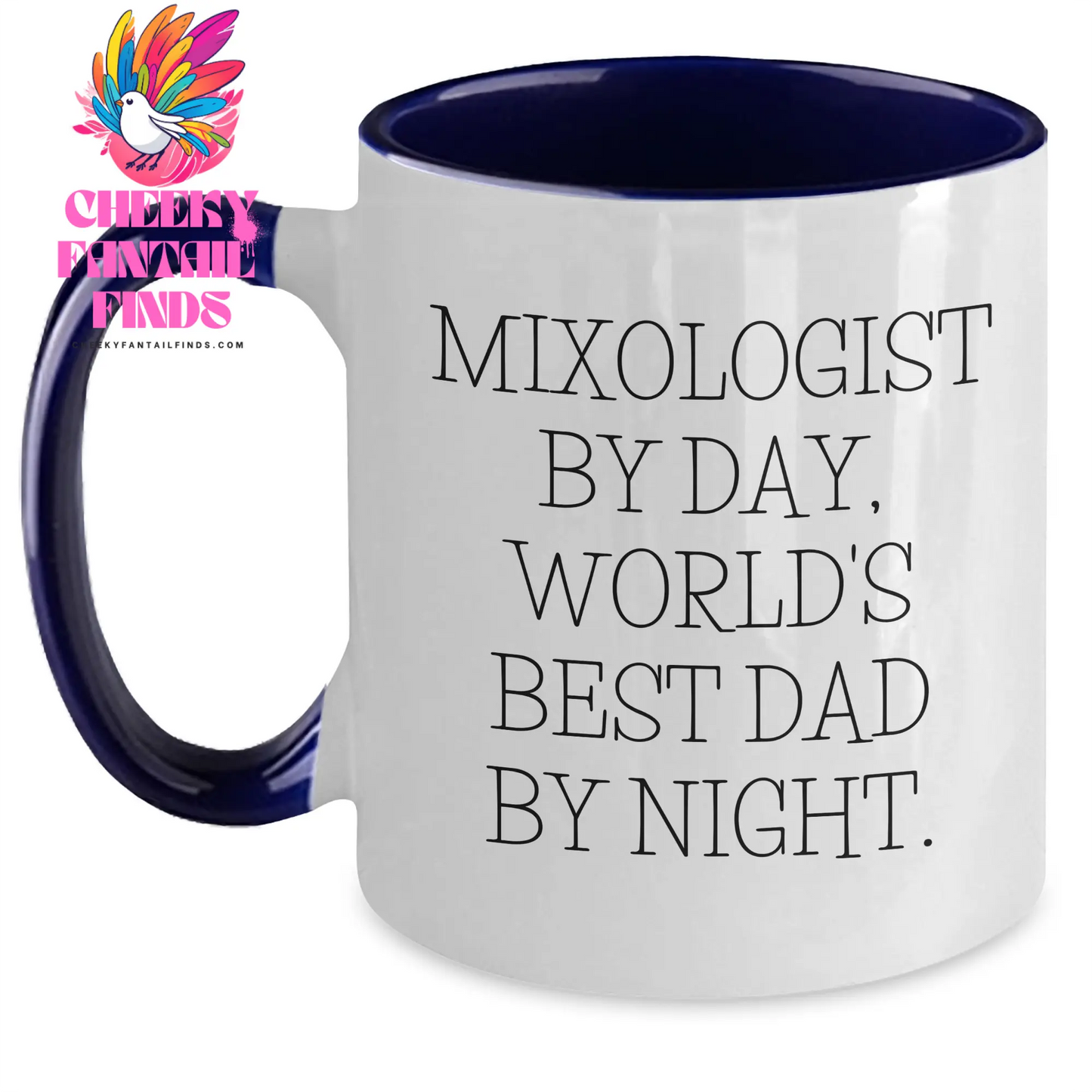 Mixologist Gifts - Funny Two Tone Coffee Mugs for Dad's Special Day, Gifts from Mom, Gifts for Mixologist, and More - Main