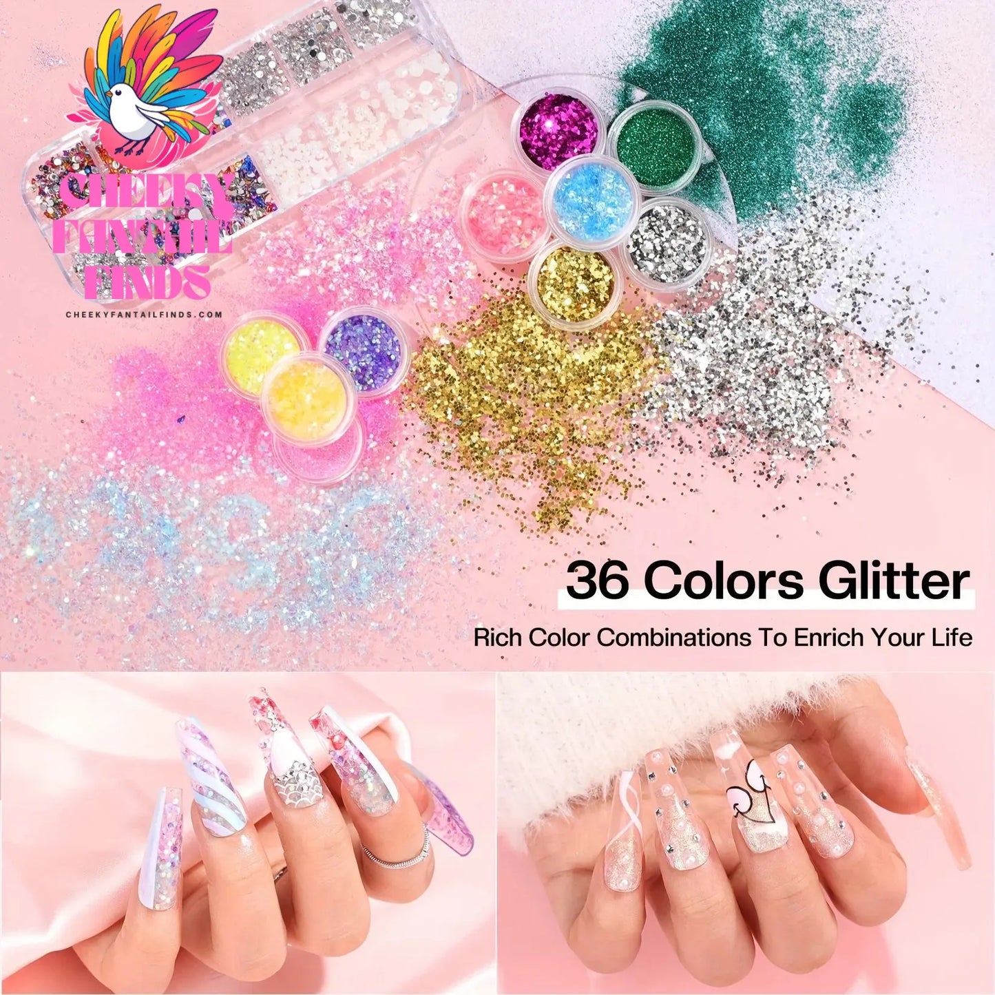 Morovan Acrylic Nail Kit for Beginners:with Everything Professional AcrylicNail Kits Set with Glitter AcrylicPowder UV Lamp for Cheeky Fantail Finds
