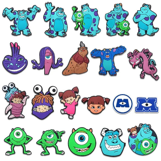Movie Character Monsters Inc. University Shoe Charms For Accessories Shoe Buckle Decorations Christmas Gifts for Party Cheeky Fantail Finds