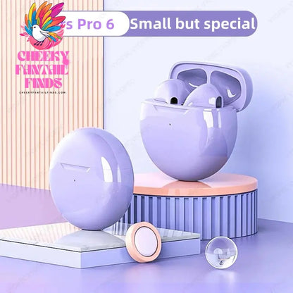 NEW Original Air Pro 6 TWS Wireless Headphones Fone Bluetooth Earphones Mic Pods In Ear Earbuds Earbuds sport Headset For Xiaomi Cheeky Fantail Finds