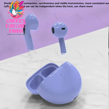 NEW Original Air Pro 6 TWS Wireless Headphones Fone Bluetooth Earphones Mic Pods In Ear Earbuds Earbuds sport Headset For Xiaomi Cheeky Fantail Finds
