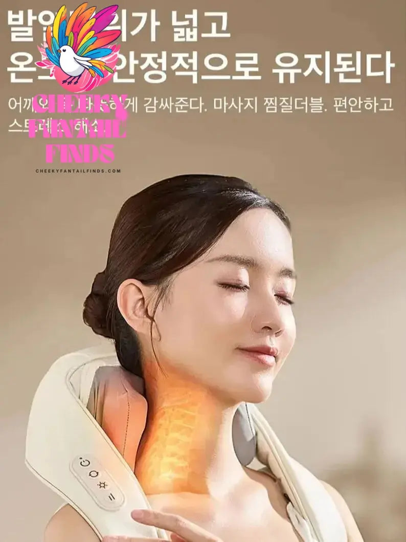 Neck Shoulder Massager Korea 26W BLDC Motor Massager Multifunctional Neck Beauty Instrument Spa Egg Winding Massager Cheeky Fantail Finds