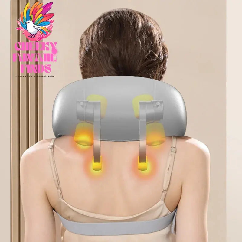 Neck and Shoulder Massage Shawl Heating Kneading 6D Massage Head Deep Massage and Muscle Relaxation Adjustable Wearable Massager Cheeky Fantail Finds