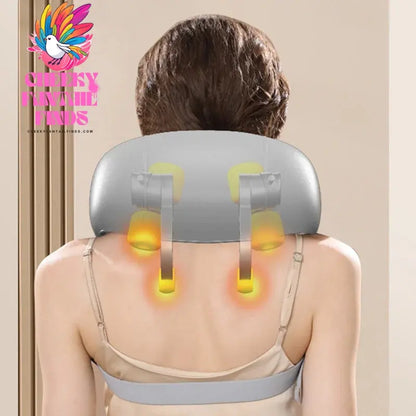 Neck and Shoulder Massage Shawl Heating Kneading 6D Massage Head Deep Massage and Muscle Relaxation Adjustable Wearable Massager Cheeky Fantail Finds