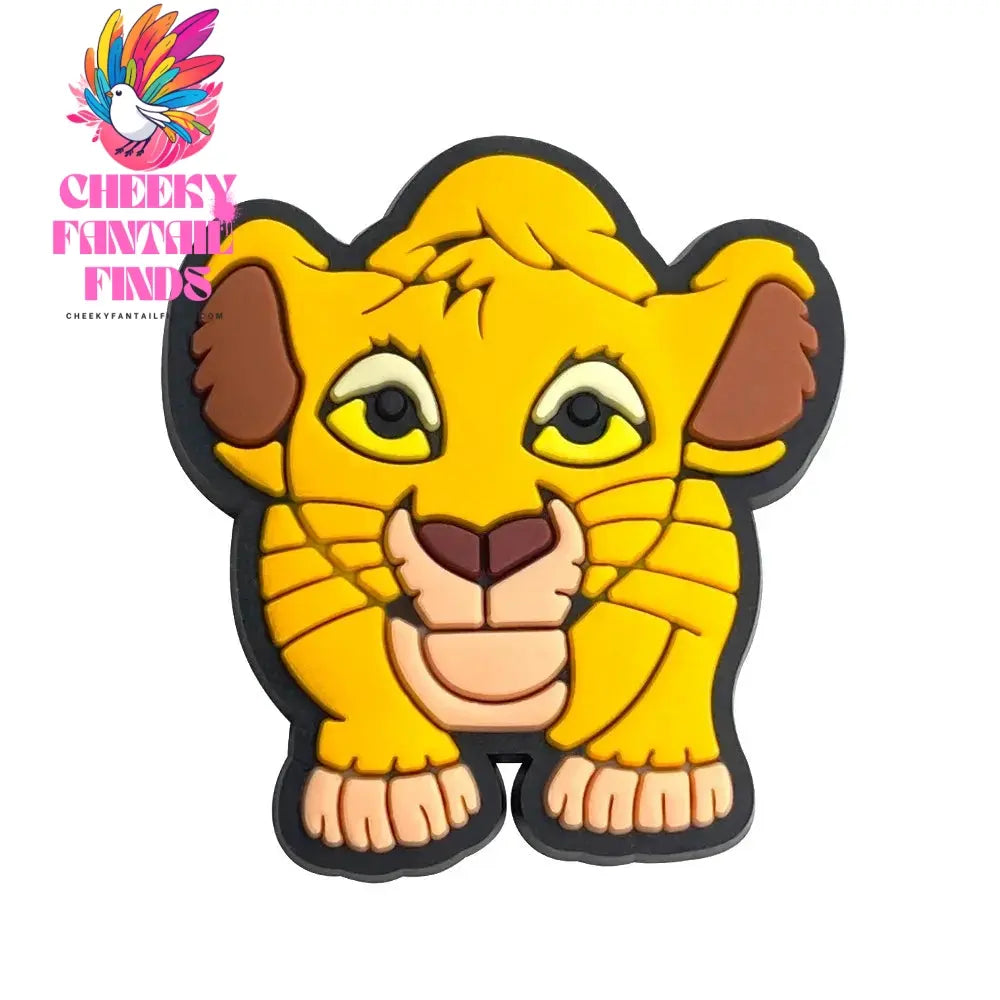 New 1PCS Shoe Charms Cartooon Lion DIY Anime Cute Animal Characters Decorate PVC Pins Accessories For Kid Boy Birthday Cool Gift Cheeky Fantail Finds