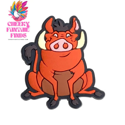 New 1PCS Shoe Charms Cartooon Lion DIY Anime Cute Animal Characters Decorate PVC Pins Accessories For Kid Boy Birthday Cool Gift Cheeky Fantail Finds