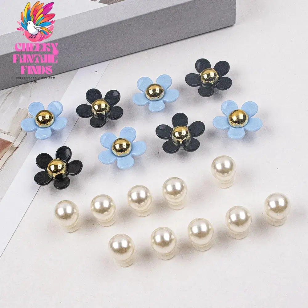 New Acrylic Daisy Five Petal Flower Hole Shoe Charms Decorations Cute Sunflower Shoes Buckle DIY 3D Hole Shoe Accessories - Cheeky Fantail Finds