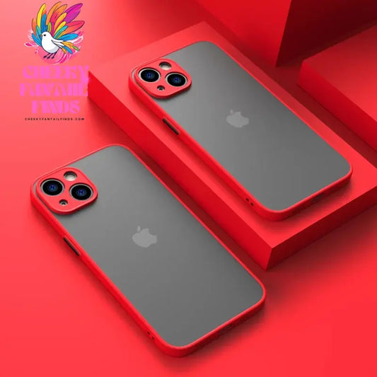 New Armor Bumper Shockproof Phone Case For iPhone 15 11 12 13 Mini 14 Pro XR X Xs Max 7 8 Plus SE 2020 Silicone Hard Cover Capa Cheeky Fantail Finds