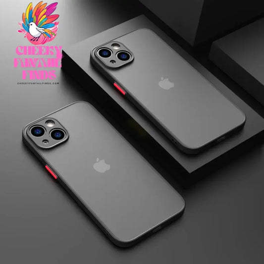 New Armor Bumper Shockproof Phone Case For iPhone 15 11 12 13 Mini 14 Pro XR X Xs Max 7 8 Plus SE 2020 Silicone Hard Cover Capa Cheeky Fantail Finds