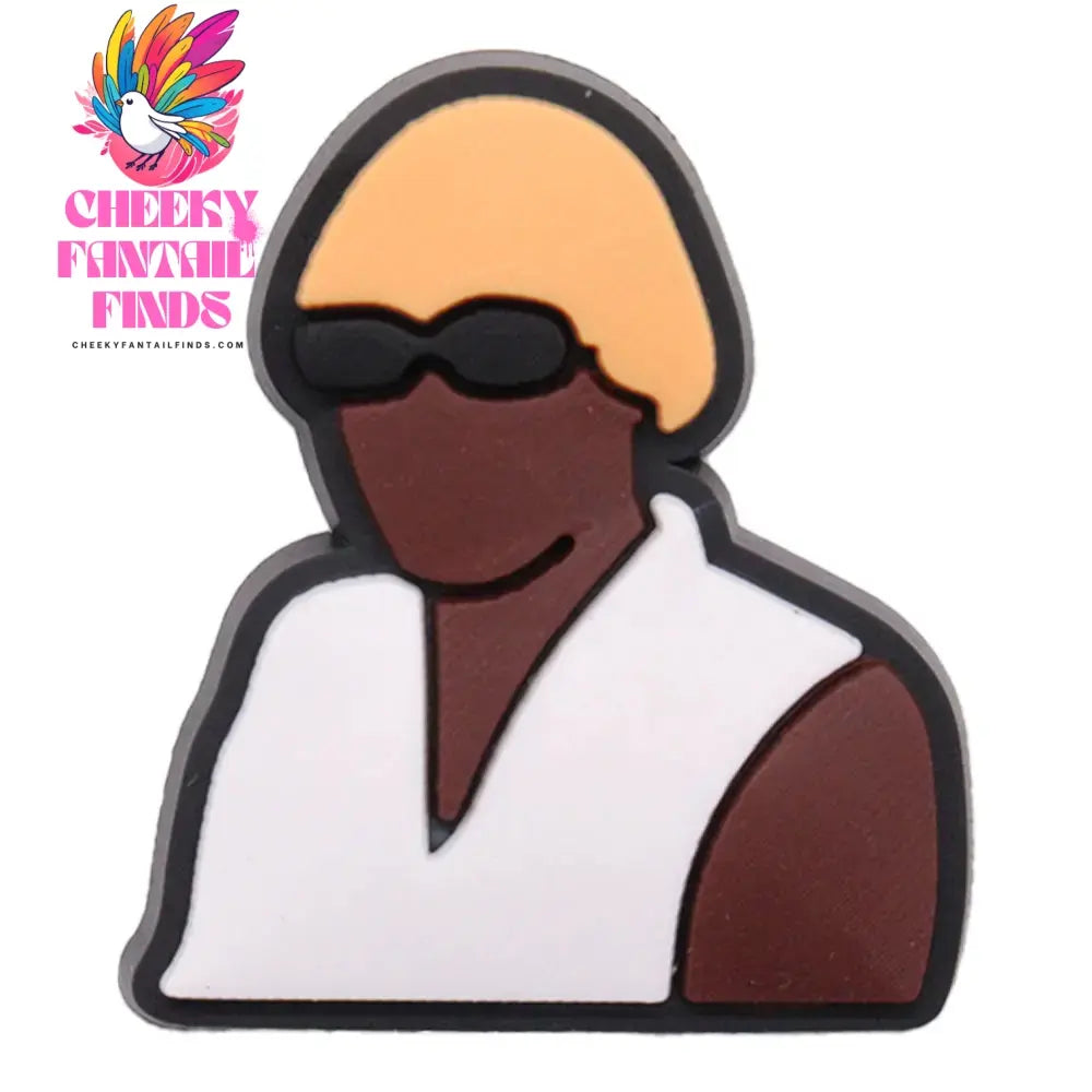 New Arrival 1-18pcs Shoe Charms Fashion Rock Hip Hop Singer Accessories PVC Shoes Decoration For Wristbands Kids X-mas Gift Cheeky Fantail Finds