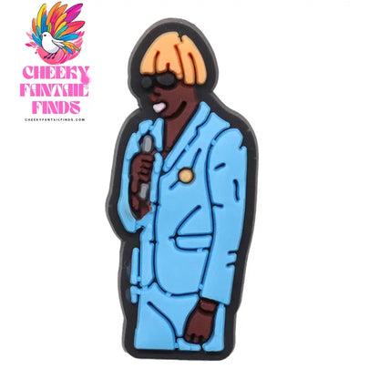 New Arrival 1-18pcs Shoe Charms Fashion Rock Hip Hop Singer Accessories PVC Shoes Decoration For Wristbands Kids X-mas Gift Cheeky Fantail Finds