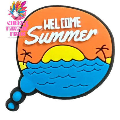 New Beach Theme PVC Shoe Decorations Clog Garden Shoes Charm DIY Buckle Accessories Décor Pins Ornaments Adult Gifts Cheeky Fantail Finds