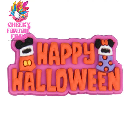 New Black Magic Horror Movie Shoe Charms White Ghost Pumpkin Shoe Decoration Purple Moon Light Cats Clog Charms Halloween Gift Cheeky Fantail Finds