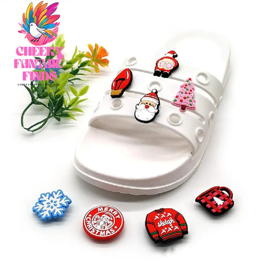 New Christmas Series Hole Shoe Flower Accessories Cheeky Fantail Finds