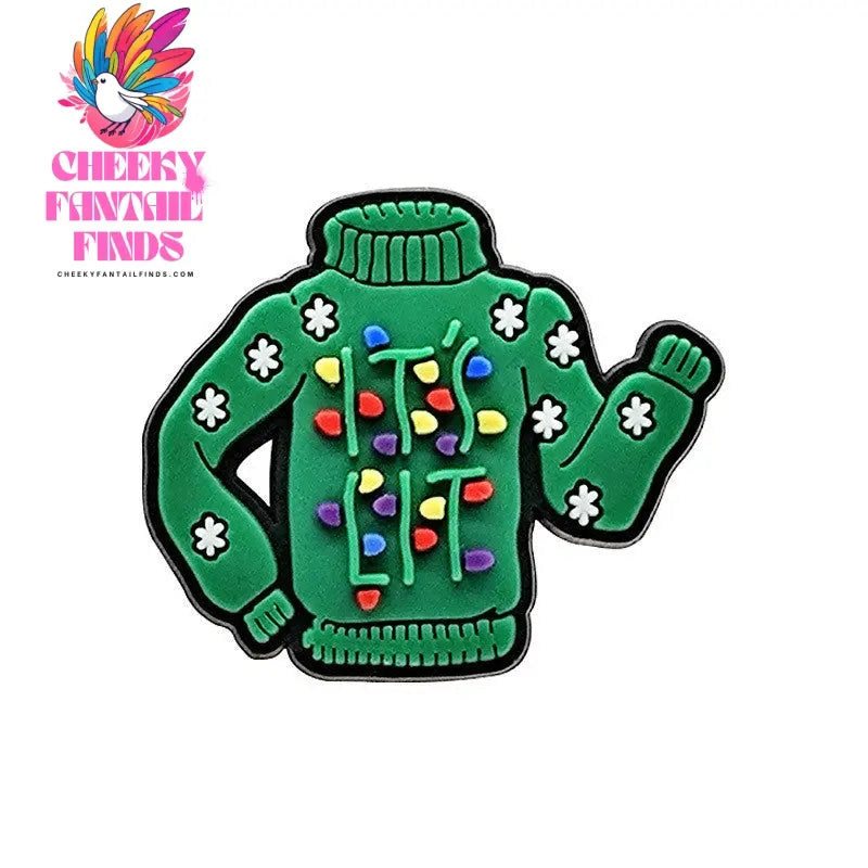 New Christmas Series Hole Shoe Flower Accessories Cheeky Fantail Finds