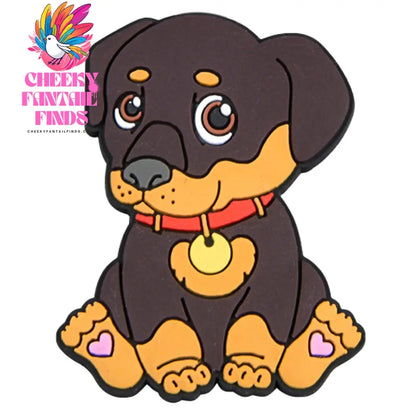 New Cute Cartoon Animals Shoe Decoration Charms Brown Black Dogs Shoe Charms White Claws Bracelet Accessories Halloween Gifts Cheeky Fantail Finds