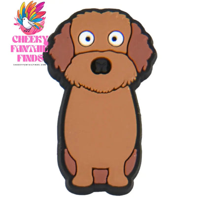 New Cute Cartoon Animals Shoe Decoration Charms Brown Black Dogs Shoe Charms White Claws Bracelet Accessories Halloween Gifts Cheeky Fantail Finds