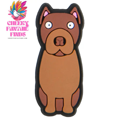 New Cute Cartoon Animals Shoe Decoration Charms Brown Black Dogs Shoe Charms White Claws Bracelet Accessories Halloween Gifts Cheeky Fantail Finds