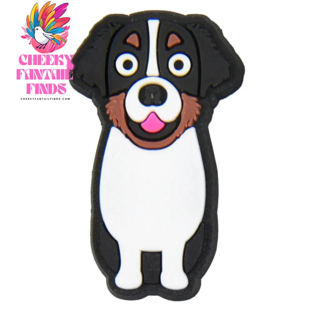 New Cute Cartoon Animals Shoe Decoration Charms Brown Black Dogs Shoe Charms White Claws Bracelet Accessories Halloween Gifts Cheeky Fantail Finds