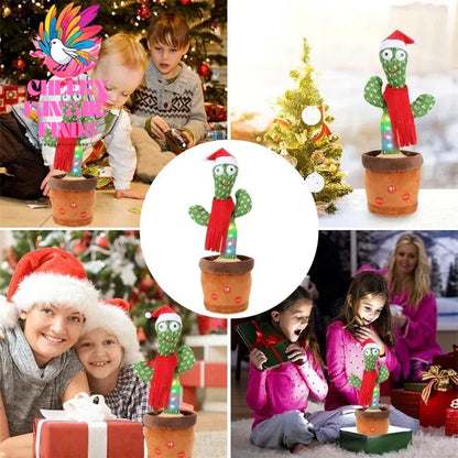 New Dancing Cactus Toys Repeat Talking Songs Wriggle Dancing Sing Toy Talk Plushie Stuffed Toys for Baby Adult Christmas Gifts Cheeky Fantail Finds