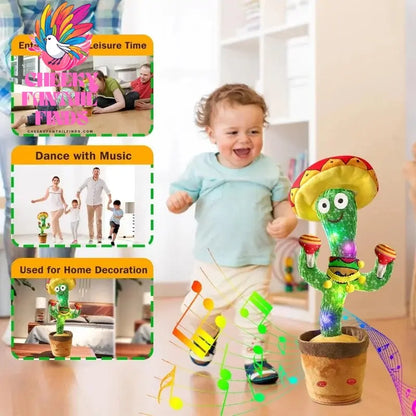 New Dancing Talking Cactus Toy for Baby Toddler Boys Girls Gift Singing Mimicking Cactus Toys Recording Repeating Christmas Gift Cheeky Fantail Finds