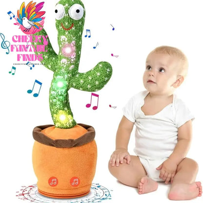 New Dancing Talking Cactus Toy for Baby Toddler Boys Girls Gift Singing Mimicking Cactus Toys Recording Repeating Christmas Gift Cheeky Fantail Finds