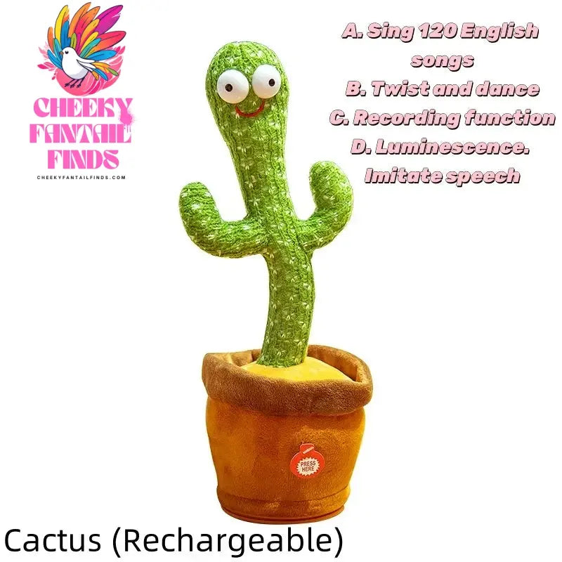 New Dancing Talking Cactus Toy for Baby Toddler Boys Girls Gift Singing Mimicking Cactus Toys Recording Repeating Christmas Gift Cheeky Fantail Finds