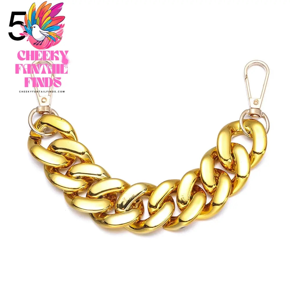 New Designer Shoe Charms Chain Fashion Gift Punk Pendant Metal Buckle Hip Hop Shoe Decoration Accessories Cheeky Fantail Finds