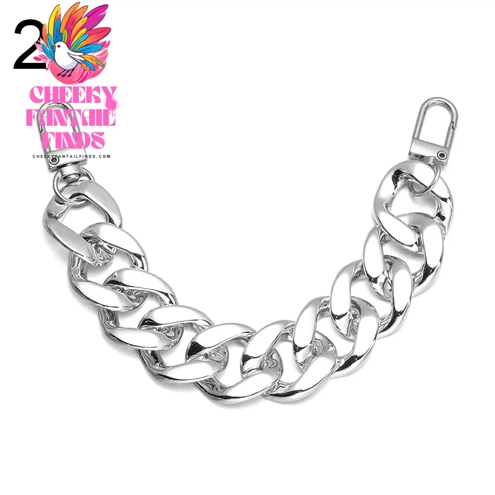 New Designer Shoe Charms Chain Fashion Gift Punk Pendant Metal Buckle Hip Hop Shoe Decoration Accessories Cheeky Fantail Finds