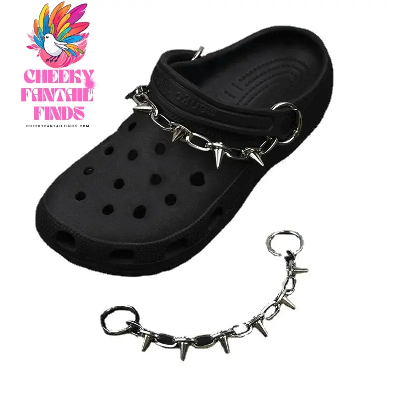 New Designer Shoe Charms Chain Fashion Gift Punk Pendant Metal Buckle Hip Hop Shoe Decoration Accessories For 2024 Hot Cheeky Fantail Finds