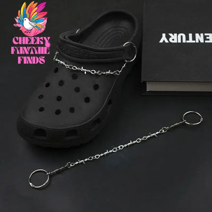 New Designer Shoe Charms Chain Fashion Gift Punk Pendant Metal Buckle Hip Hop Shoe Decoration Accessories For 2024 Hot Cheeky Fantail Finds
