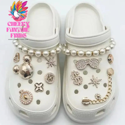 New Fashion Pearl Butterfly Flower Shoe Buckle Children Ladies Cute Cave Shoes Accessories Removable Shoe Buckle Set Hot Sale Cheeky Fantail Finds