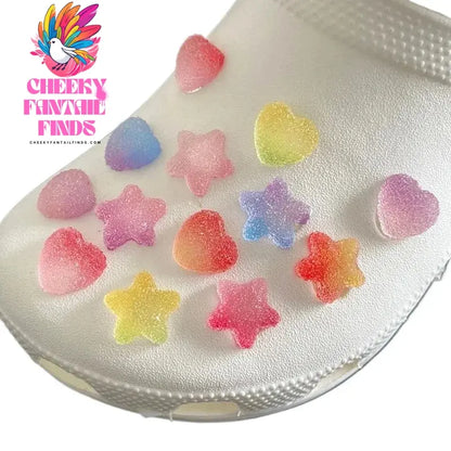 New Fashion Shoe Charms for Hole Shoe Accessories Food Candy Love Series Shoe Buckle Decoration Charm Set Kids Party Xmas Gifts Cheeky Fantail Finds