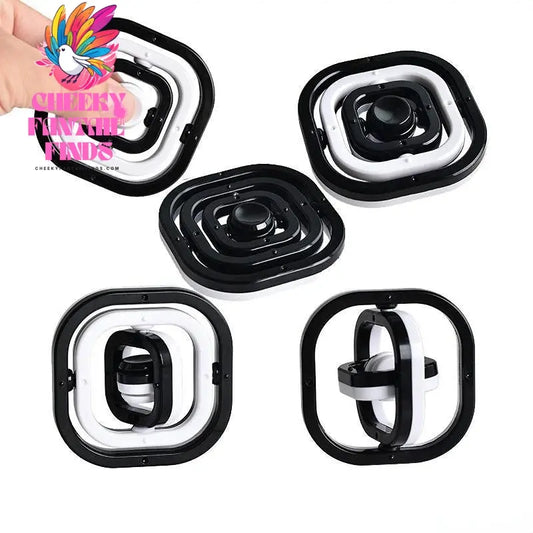 New Fidget Toys 3D Flip Finger Spinner Fingertip Gyro Autism Stress Relief ADHD Children Hand Top Kids Child Adult Sensory Gifts Cheeky Fantail Finds