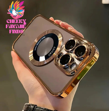 New Luxury Transparent Magnetic Wireless Charging Phone Case For IPhone 16/15/14/13/12/11 Pro Max Plus With Lens Protector Shock Cheeky Fantail Finds
