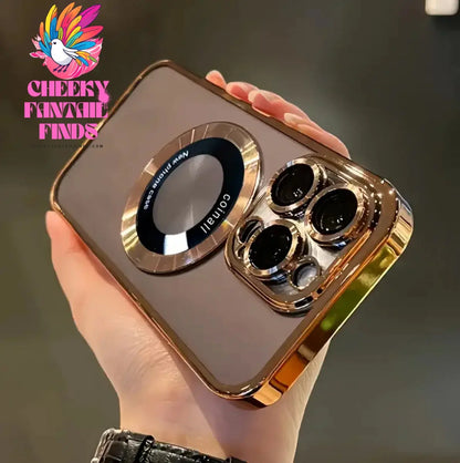 New Luxury Transparent Magnetic Wireless Charging Phone Case For IPhone 16/15/14/13/12/11 Pro Max Plus With Lens Protector Shock Cheeky Fantail Finds