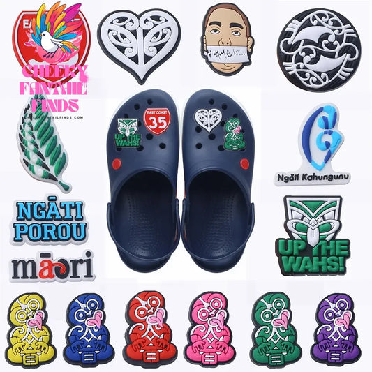 New Zealand Style Kiwiana Shoe Buckle Charms Cheeky Fantail Finds