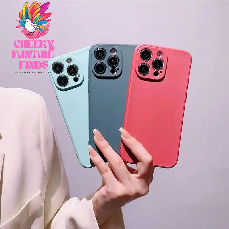 New for Apple iphone 15 promax phone case iPhone 14 phone 13/12/11/X liquid silicon phone Accessories for iphone 15 Case Cheeky Fantail Finds