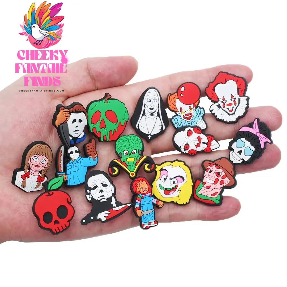 New product 1pc shoe decoration shoe charms/shoe accessories for clogs kids school gift fit wristband Cheeky Fantail Finds