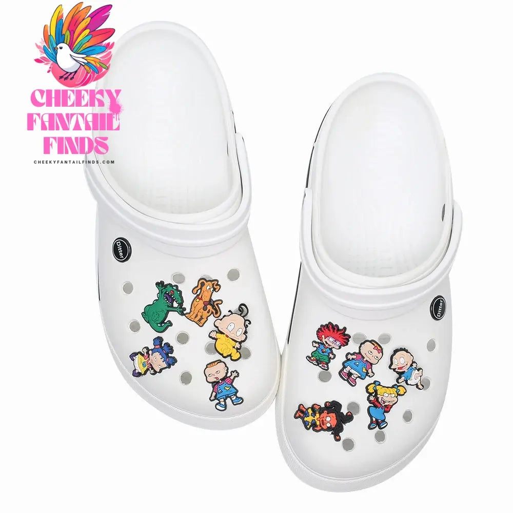 New product 1pc shoe decoration shoe charms/shoe accessories for clogs kids school gift fit wristband Cheeky Fantail Finds